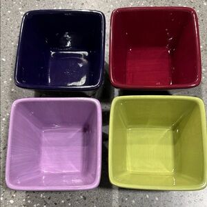 Simple additions by Pampered Chef Colorful Square Ceramic Bowls Set